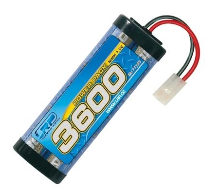 LRP Power Pack 3600 - 7,2 V - Batería de NiMH de 6 celdas, 71125
