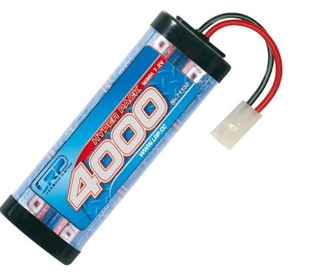 Paquete de alimentación LRP 4000 - 7,2 V - Batería de NiMH de 6 celdas Tamiya, 71130
