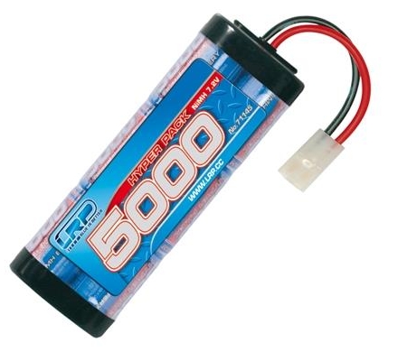 LRP Hyper Pack 5000 - Batería de NiMH de 6 celdas y 7,2 V, Tamiya, 71145