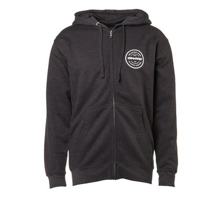 Sudadera con capucha y cremallera Token, color carbón XL, TRX1390-XL