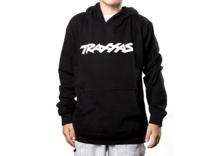 Sudadera con capucha con el logotipo de Traxxas, negra, para jóvenes, talla M, TRX1397-M
