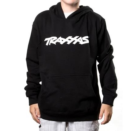 Sudadera con capucha con el logotipo de Traxxas, color negro, para jóvenes, talla XL, TRX1397-XL