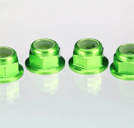 Tuercas de eje anodizadas verdes, TRX1747G