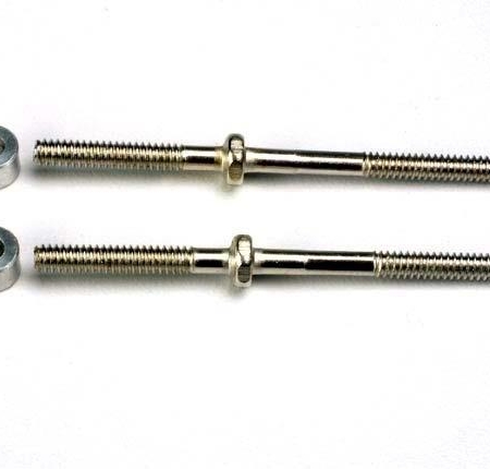 Tensores (54 mm) (2) / Espaciadores de aluminio de 3 x 6 x 4 mm (leva trasera, TRX1937