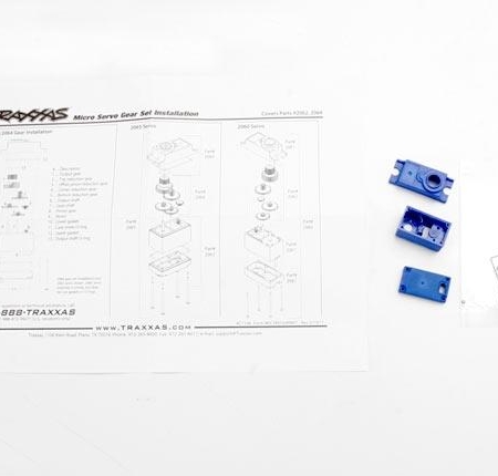 Caja/juntas de servo (para servo sub-micro impermeable 2065), TRX2063