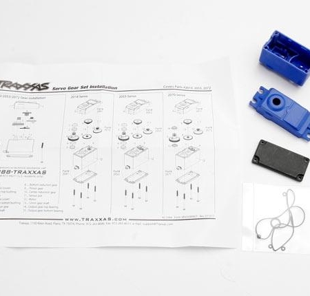 Caja/juntas de servo (para servos impermeables 2056 y 2075), TRX2074