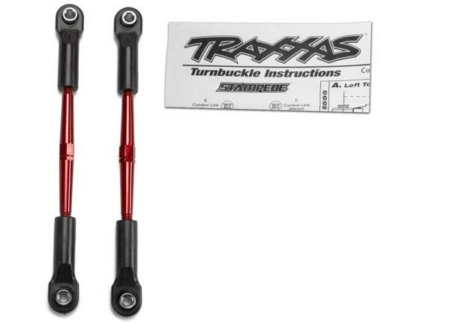Tensores, aluminio (anodizado rojo), eslabones de puntera, 61 mm (2) (como, TRX2336X