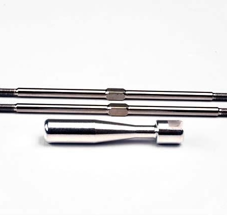 Tensores de titanio de 105 mm (2)/llave de aluminio macizo, TRX2339X