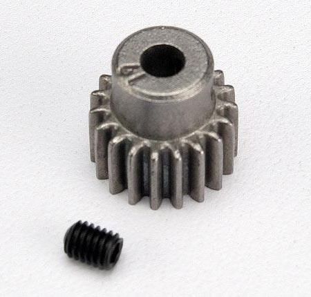 Engranaje, piñón de 19 dientes (paso 48) / tornillo de fijación, TRX2419