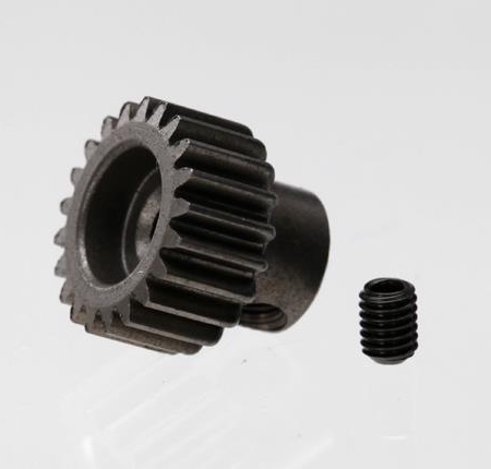 Engranaje, piñón de 21 dientes (paso 48) / tornillo de fijación, TRX2421