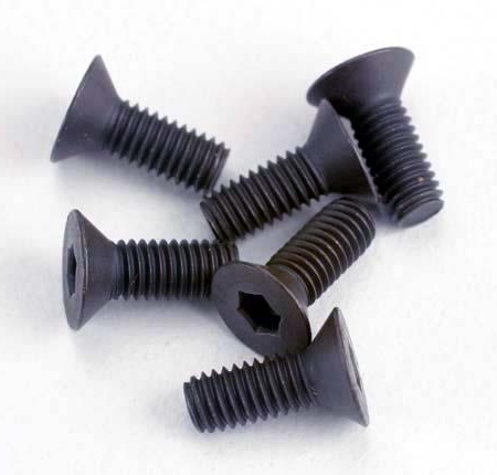 Tornillos, máquina avellanada de 3 x 8 mm (6) (impulsión hexagonal), TRX2550