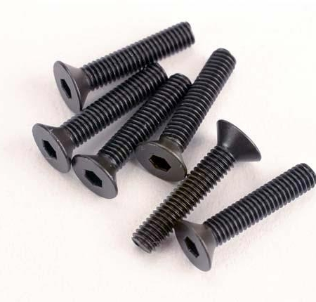 Tornillos, máquina avellanada de 3 x 15 mm (6) (impulsión hexagonal), TRX2553