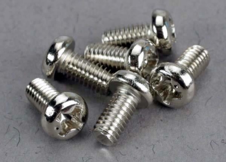 Tornillos de cabeza redonda de 3 x 6 mm (6), TRX2558