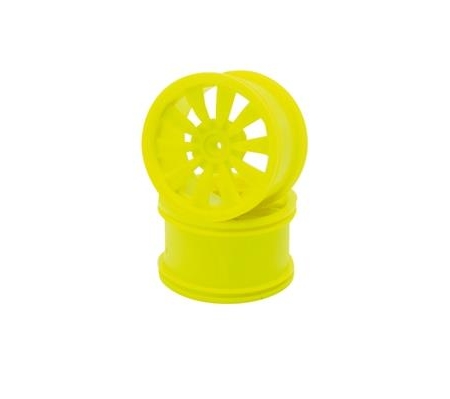 Llanta Monster de radios en V amarilla (2 piezas S18 RMT/NM, 112566