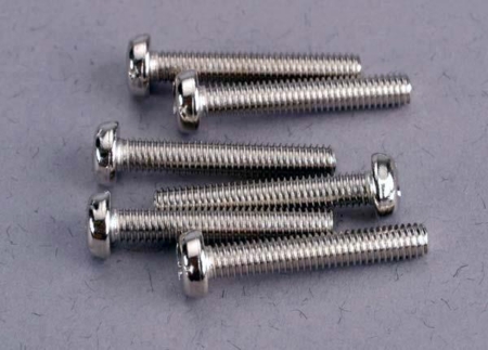 Tornillos de cabeza redonda de 3 x 18 mm (6), TRX2565
