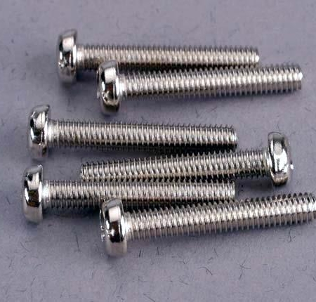 Tornillos de cabeza redonda de 3 x 18 mm (6), TRX2565