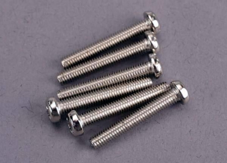 Tornillos de cabeza redonda de 3 x 20 mm (6), TRX2566