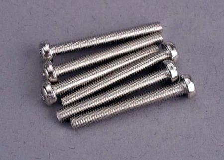 Tornillos de cabeza redonda de 3 x 25 mm (6), TRX2569