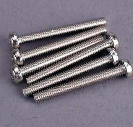 Tornillos de cabeza redonda de 3 x 25 mm (6), TRX2569