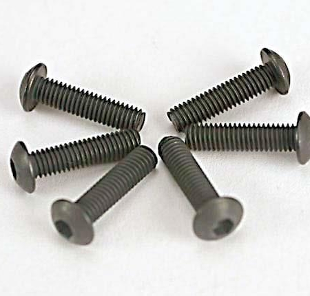 Tornillos, máquina de cabeza de botón de 3 x 12 mm (impulsión hexagonal) (6), TRX2578