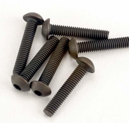 Tornillos, máquina de cabeza de botón de 3 x 15 mm (impulsión hexagonal) (6), TRX2579