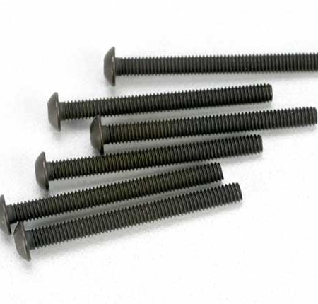 Tornillos, máquina de cabeza de botón de 3 x 30 mm (impulso hexagonal) (6), TRX2582