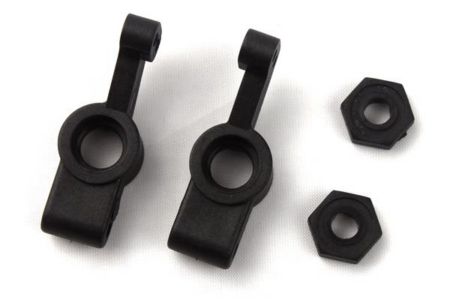Portabujes traseros + adaptador de rueda hexagonal (cada uno con 2 piezas) - S10, 120910