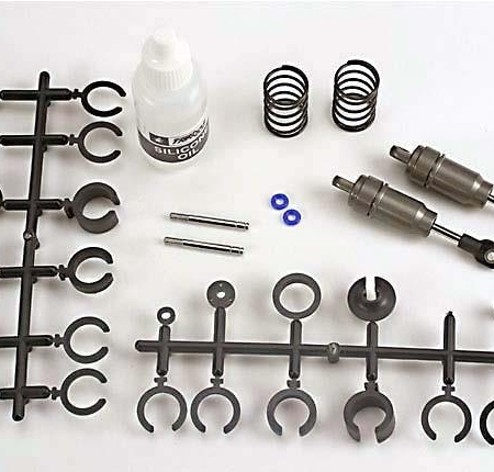 Amortiguadores Big Bore (cortos) (T6 al, anodizado duro y recubierto de teflón, TRX2658)