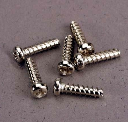 Tornillos autorroscantes de cabeza redonda de 2,6 x 10 mm (6), TRX2673