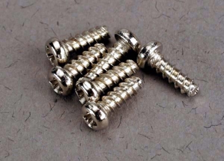 Tornillos autorroscantes de cabeza redonda de 2 x 6 mm (6), TRX2674