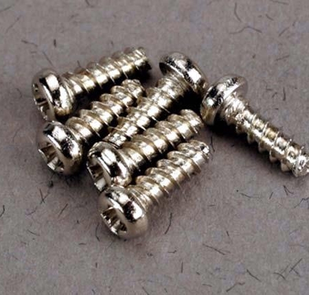Tornillos autorroscantes de cabeza redonda de 2 x 6 mm (6), TRX2674
