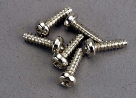 Tornillos autorroscantes de cabeza redonda de 3 x 10 mm (6), TRX2675