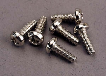 Tornillos autorroscantes de cabeza redonda de 3 x 8 mm (6), TRX2682