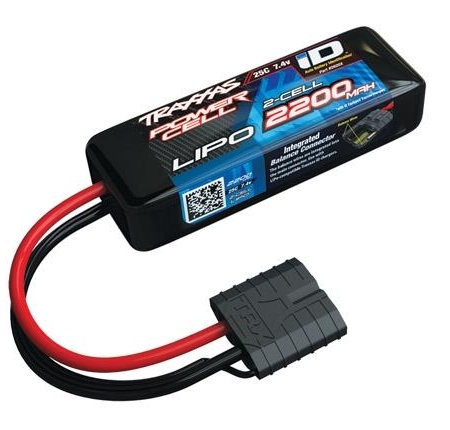 Celda de energía LiPo 2200 mAh 7,4 V 2S 25C, todos los modelos 1/16 ID, TRX2820X