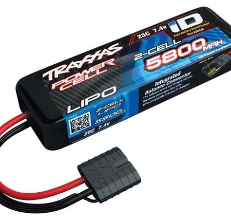 Celda de energía LiPo 5800mAh 7.4V 2S 25C, todos los modelos ID, TRX2843X