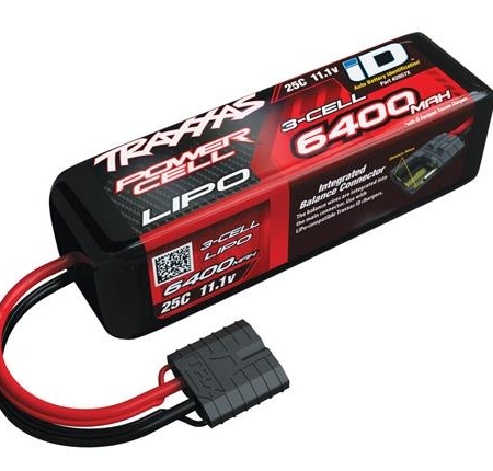 Celda de energía LiPo 6400mAh 11.1V 3S 25C, Slash & Slash 4x4 con TRX2857X