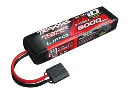 Celda de energía LiPo 5000 mAh, 11,1 V, 3S, 25 C, ID Summit, E-Revo SL, TRX2872X