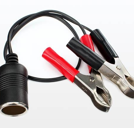 ADAPTADOR DE 12 V (HEMBRA) A PINZAS DE CAIMÁN, TRX2979