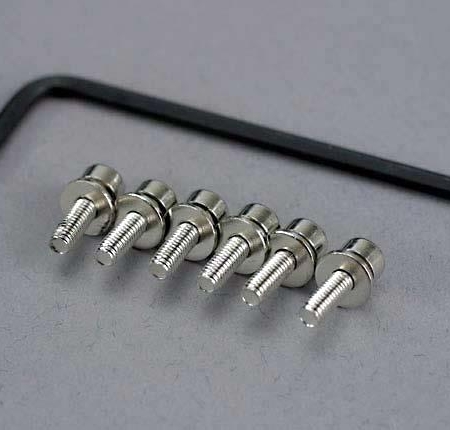 Tornillos, máquina de cabeza hueca de 3 x 10 mm (impulsión hexagonal) (6) / arandelas de seguridad, TRX3159