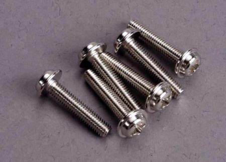 Tornillos, máquina de cabeza de arandela de 3 x 15 mm (6), TRX3187