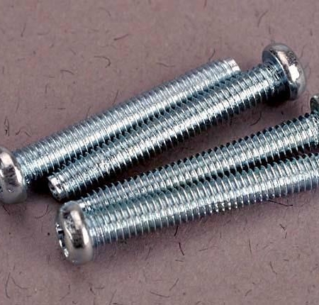Tornillos, tornillos para máquina de cabeza redonda de 2,5 x 19 mm (4), TRX3189