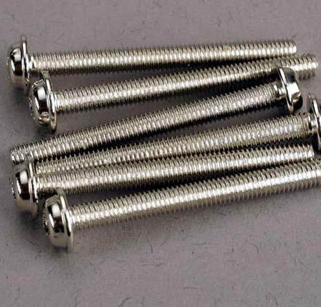 Tornillos, máquina de cabeza de arandela de 3 x 30 mm (6), TRX3196