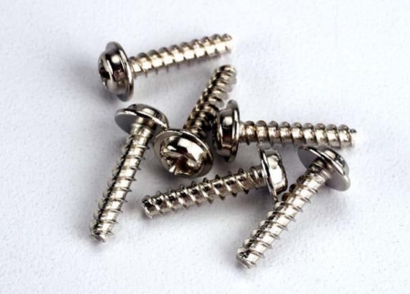 Tornillos autorroscantes con cabeza de arandela de 3 x 14 mm (6), TRX3287