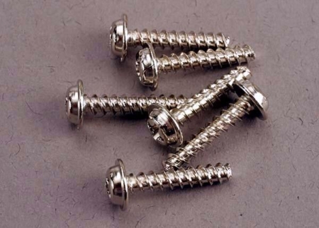 Tornillos autorroscantes con cabeza de arandela de 3 x 15 mm (6), TRX3288