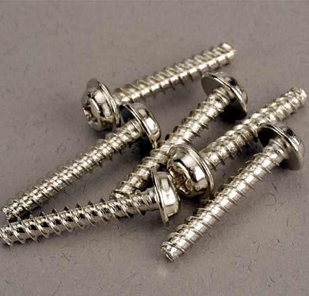 Tornillos autorroscantes con cabeza de arandela de 3 x 18 mm (6), TRX3289