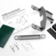 Sujeción de batería (gris) (1) / Sujeción de receptor (gris) (1), TRX3627X
