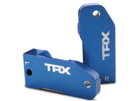 Bloques de ruedas, 30 grados, aluminio 6061-T6 anodizado azul (le, TRX3632A