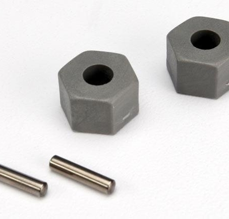 Cubos de rueda, hexagonales (desplazamiento alto, delantero Rustler/Stampede) (2)/ a, TRX3654