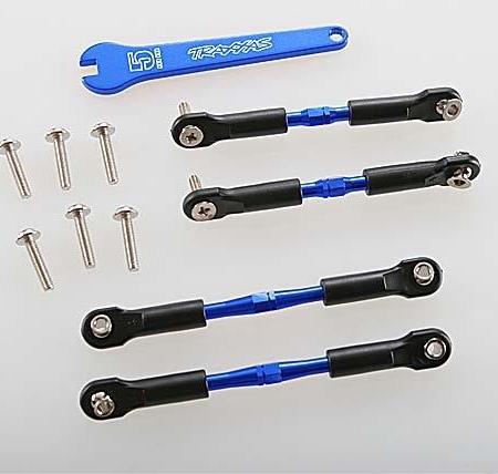 Tensores, aluminio (anodizado azul), enlaces de inclinación, delanteros, TRX3741A