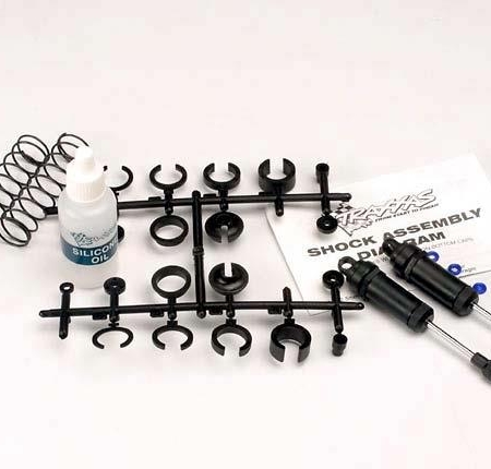 Ultra Shocks (negros) (largos) (completos con spa de precarga de resorte, TRX3760